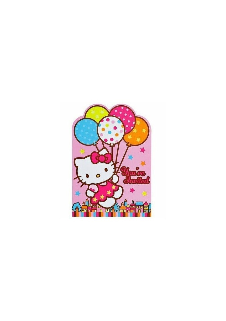 [499303] Hello Kitty Invitations - 8pk