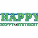 Championship Soccer Paper Letter Banner - 5.125ft