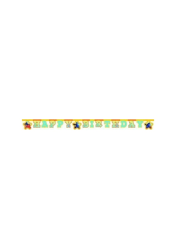 Finding Dory "Happy Birthday" Die-cut Banner - 1pk