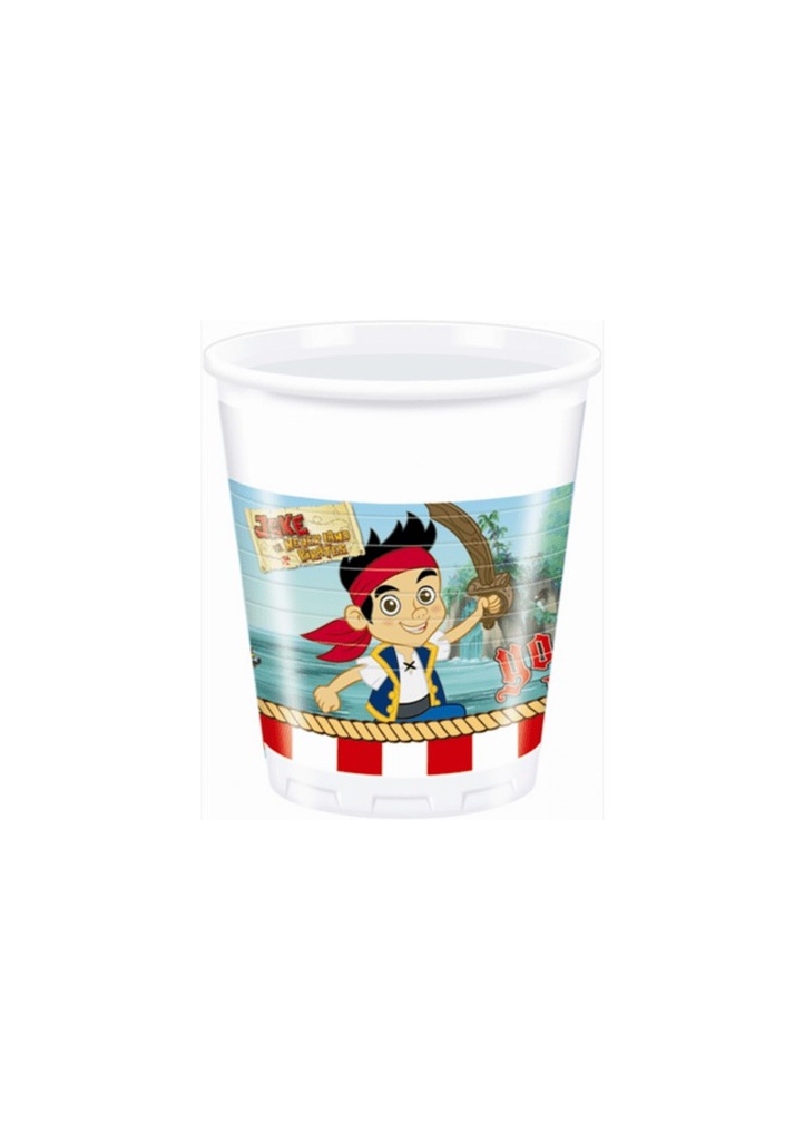 [4050707A] Jake and the Never Land Pirates Plastic Cups - 8pk