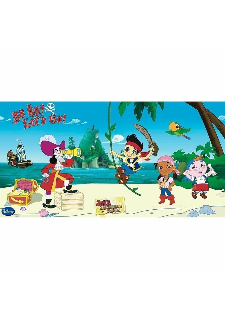 [20140402244] Jake and the Never Land Pirates Plastic Scene Setter - 150cm x 77cm