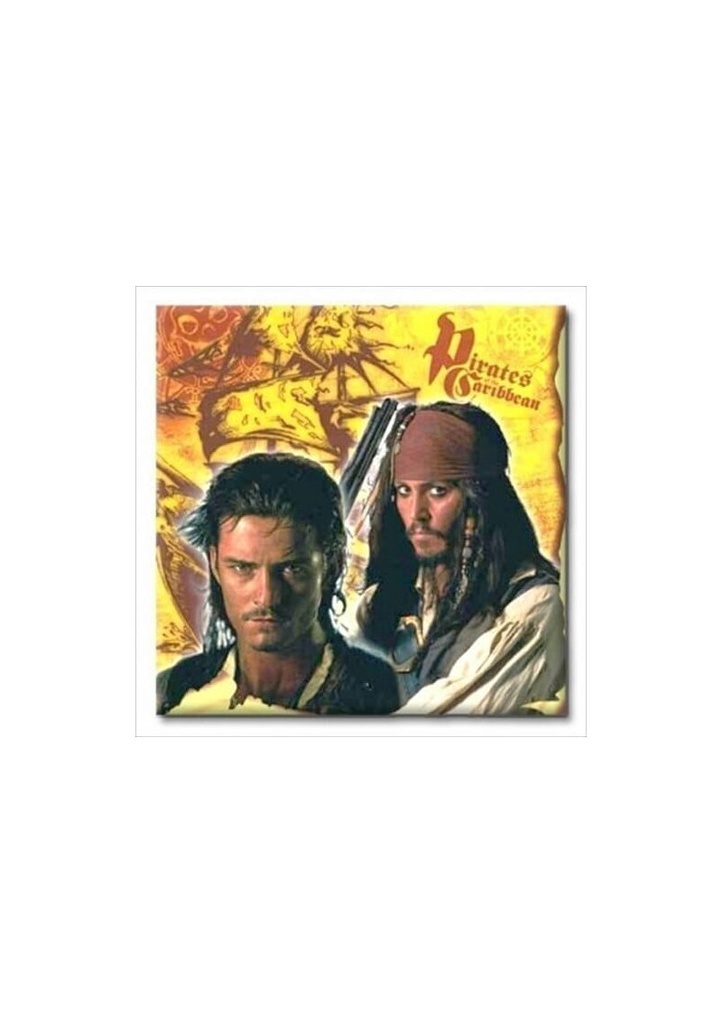 Pirates of the Caribbean Napkins 32.7cm x 33cm - 16pk