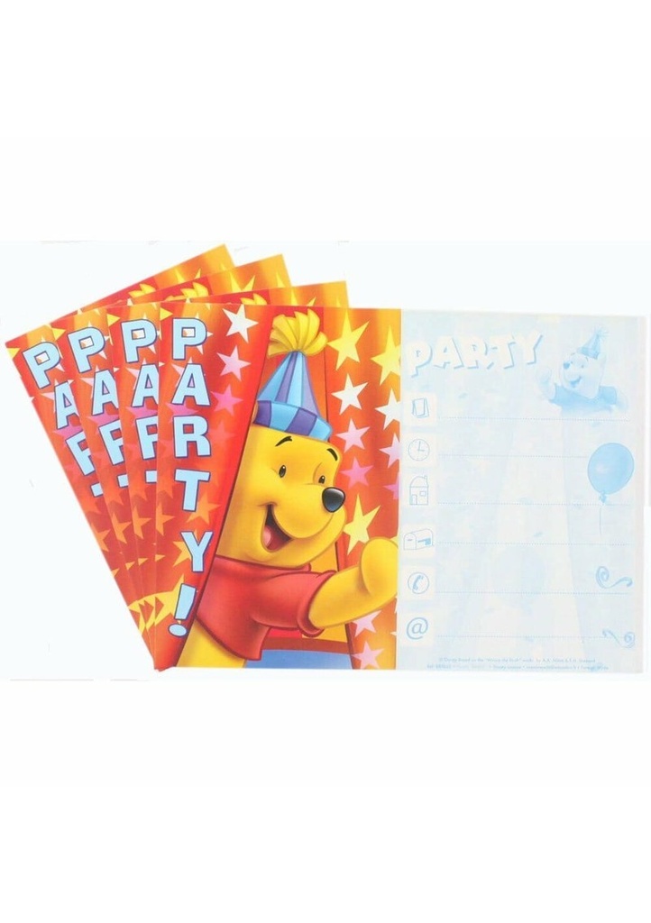 Invitations Cards Assorted Disney Characters