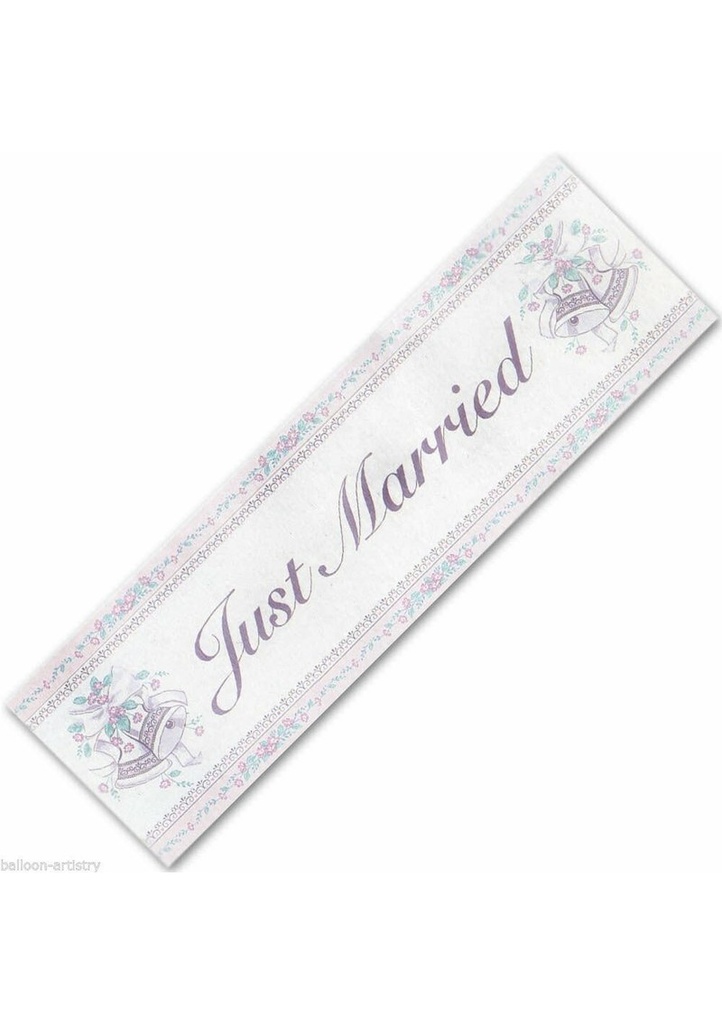 Giant Sign Banner Just Married