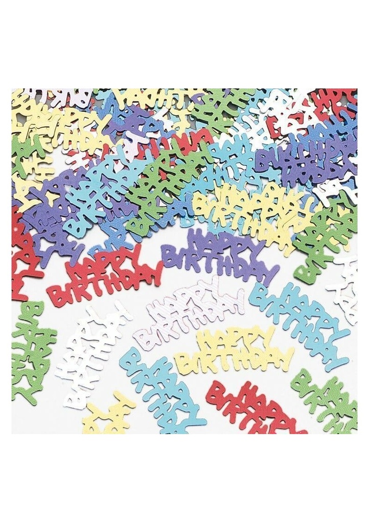 Happy Birthday Multi Colour Confetti - 14g