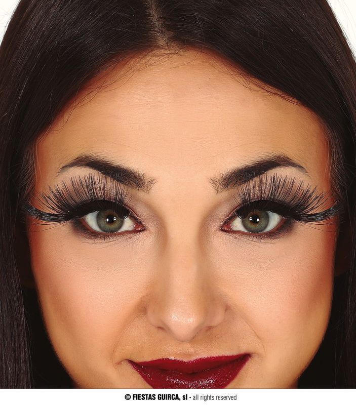 [15070] Black Long Eyelashes with Glue