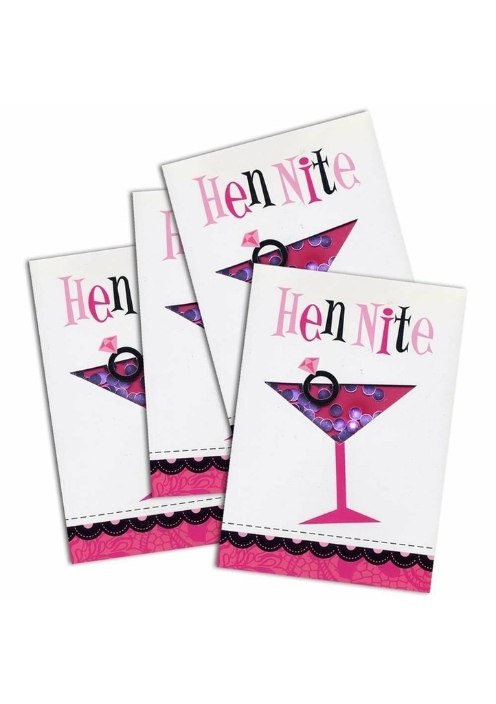 Invitations Hen Night - 8pk