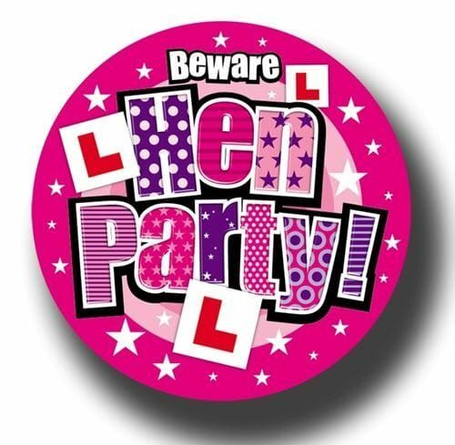 [BGJ450L] Badge Beware Hen Party