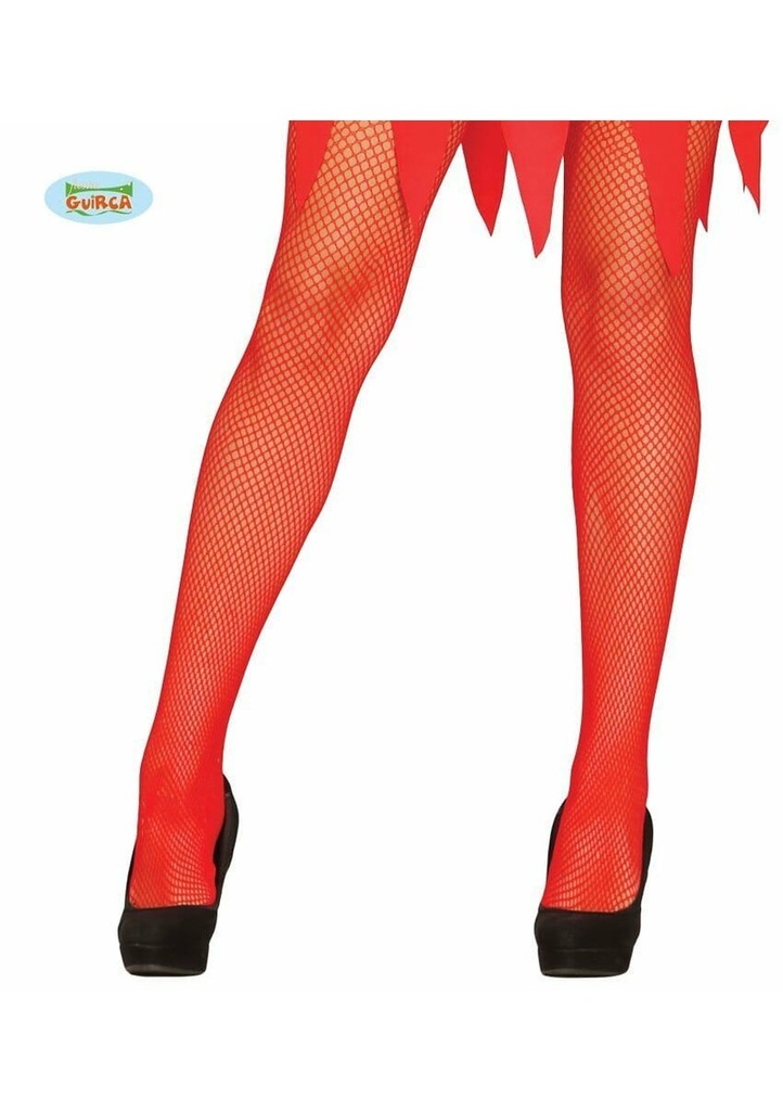 Pantyhose Red Fishnet