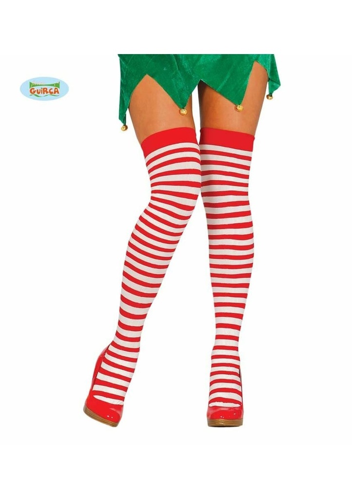 Stockings Striped Red & White