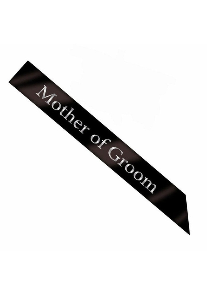 Sash Mother of the Groom Black - One Size