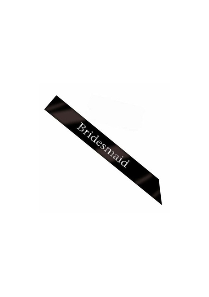 Sash Bridesmaid Black - One Size