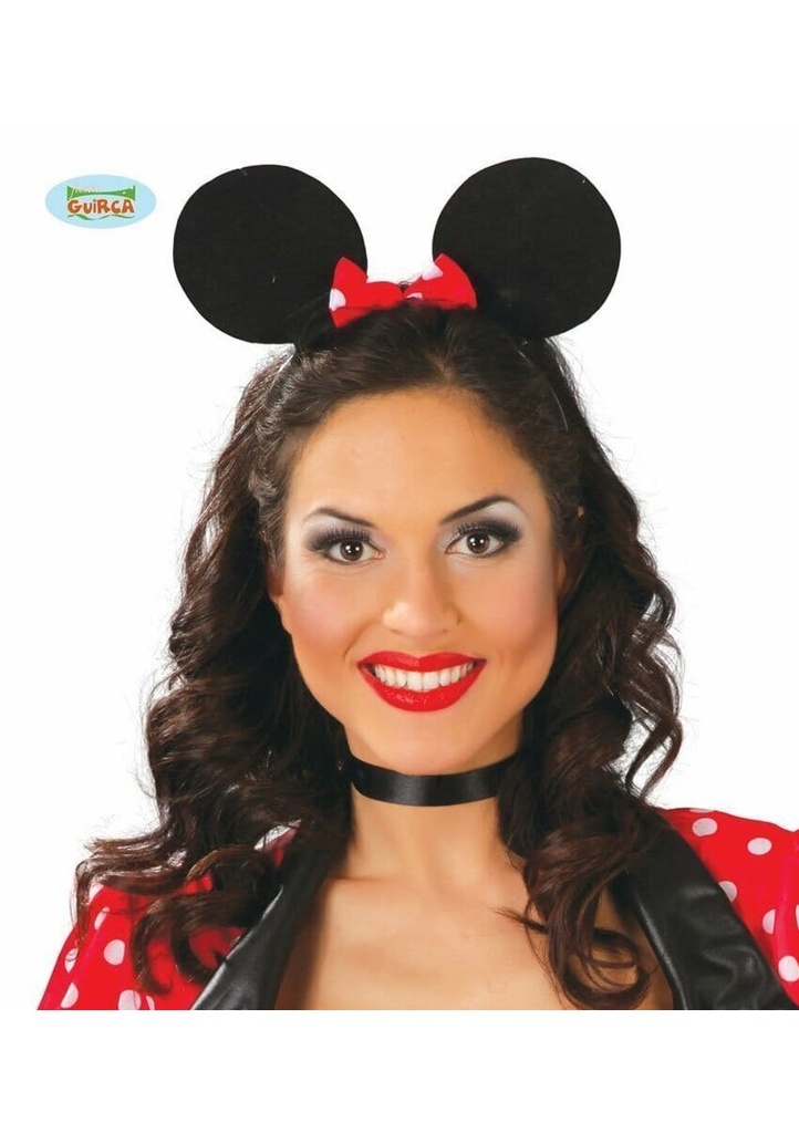 Mouse Hairband with Bow Tie - One Size