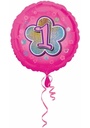 Pink Flowers No. 1 Holographic (18'' Foil Balloon)