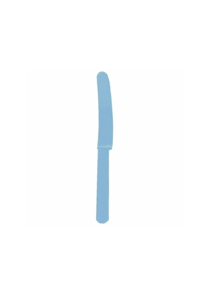Power Blue Reusable Plastic Knives - 10pk