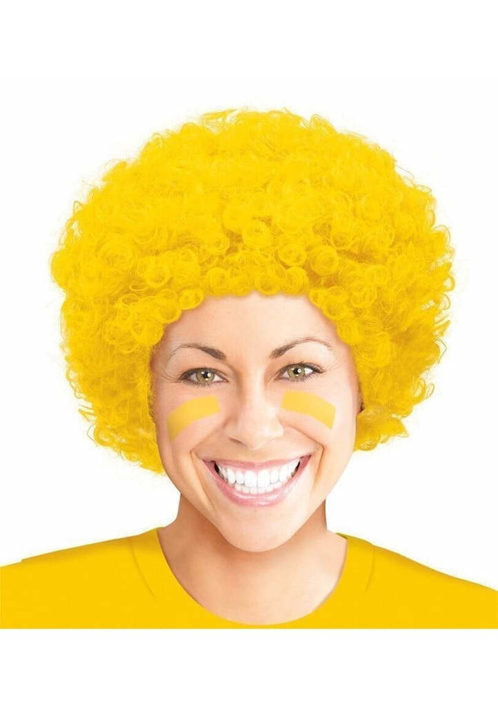 Yellow Curly Wig - Adult One Size