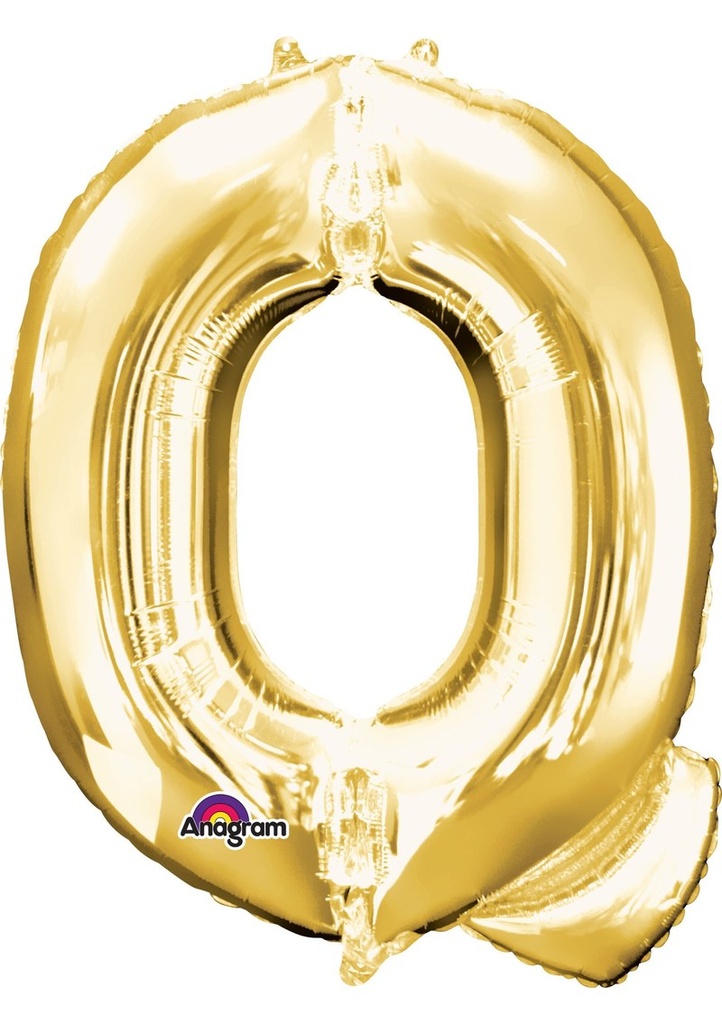 [3304501] Gold Letter " Q " Foil Balloon 16''