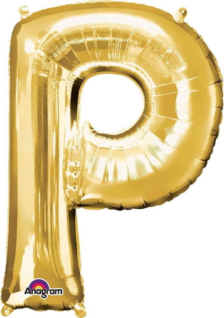 [3304301] Gold Letter " P " Foil Balloon 16''