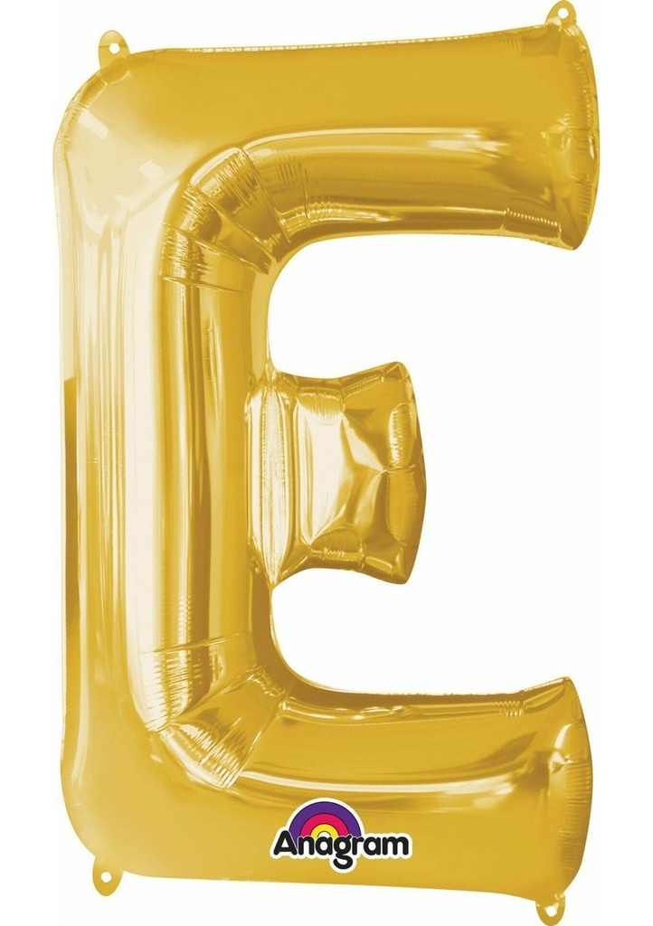[3302001] Gold Letter " E " Foil Balloon 16''
