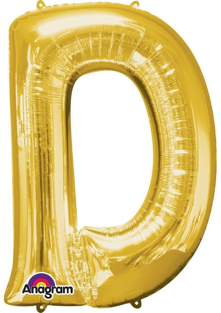 [3301801] Gold Letter " D " Foil Balloon 16''