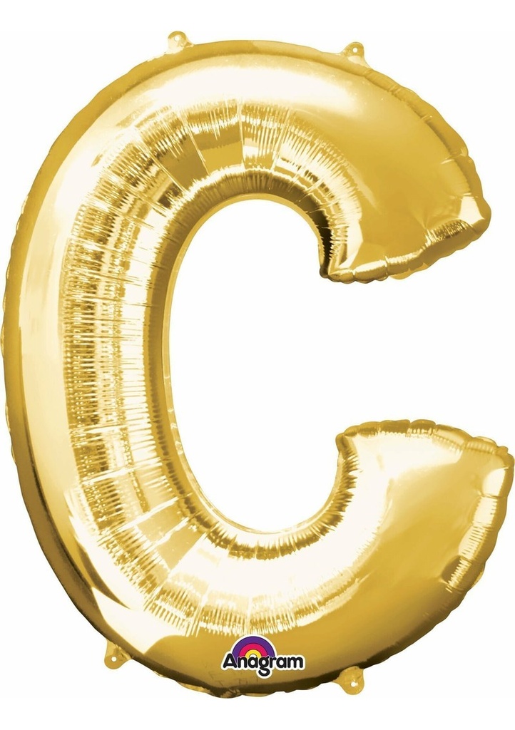 [3301601] Gold Letter " C " Foil Balloon 16''