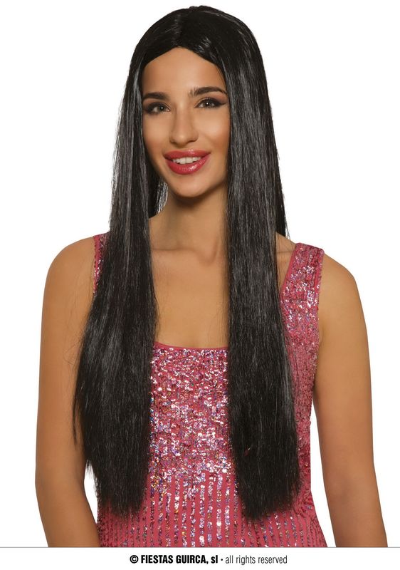 Black Long Wig (Super Melena) - Adult One Size