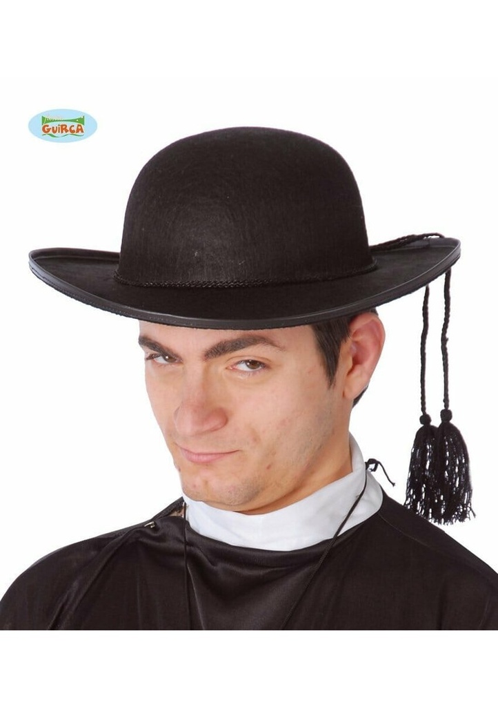Priest Felt Hat (Sombrero Cura) - Adult One Size