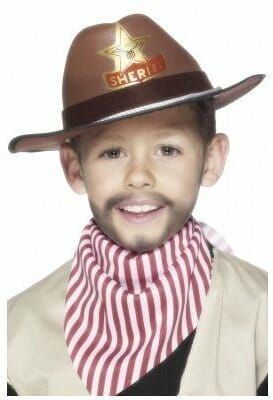 Cowboy Sheriff Brown Hat - Child One Size