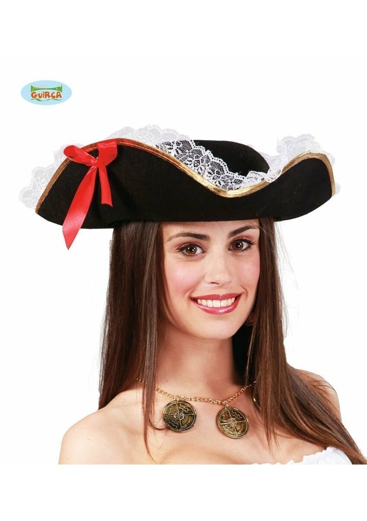 Pirate Lace Hat (Sombrero Pirata) - Adult One Size