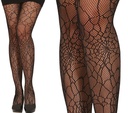 Halloween Fishnet Tights Spiderweb