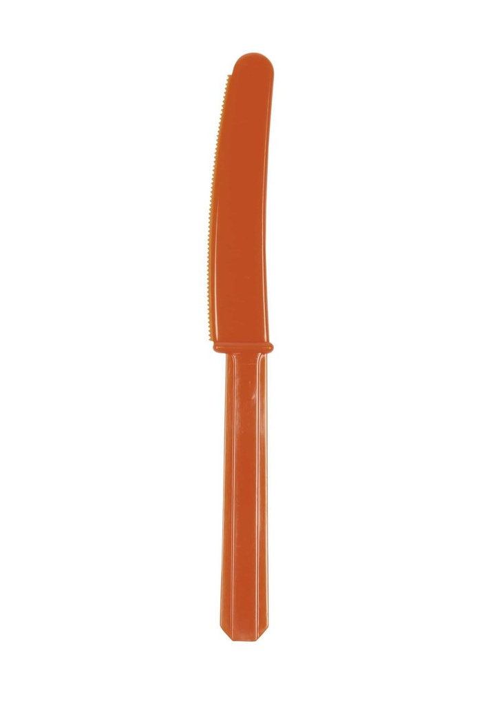 Orange Peel Reusable Plastic Knives - 10pk