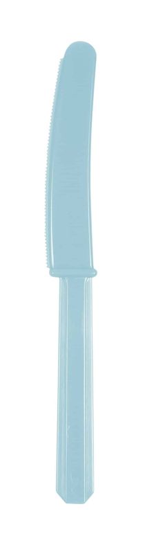[552289-54] Carribean Blue  Reusable Plastic Knives - 10pk