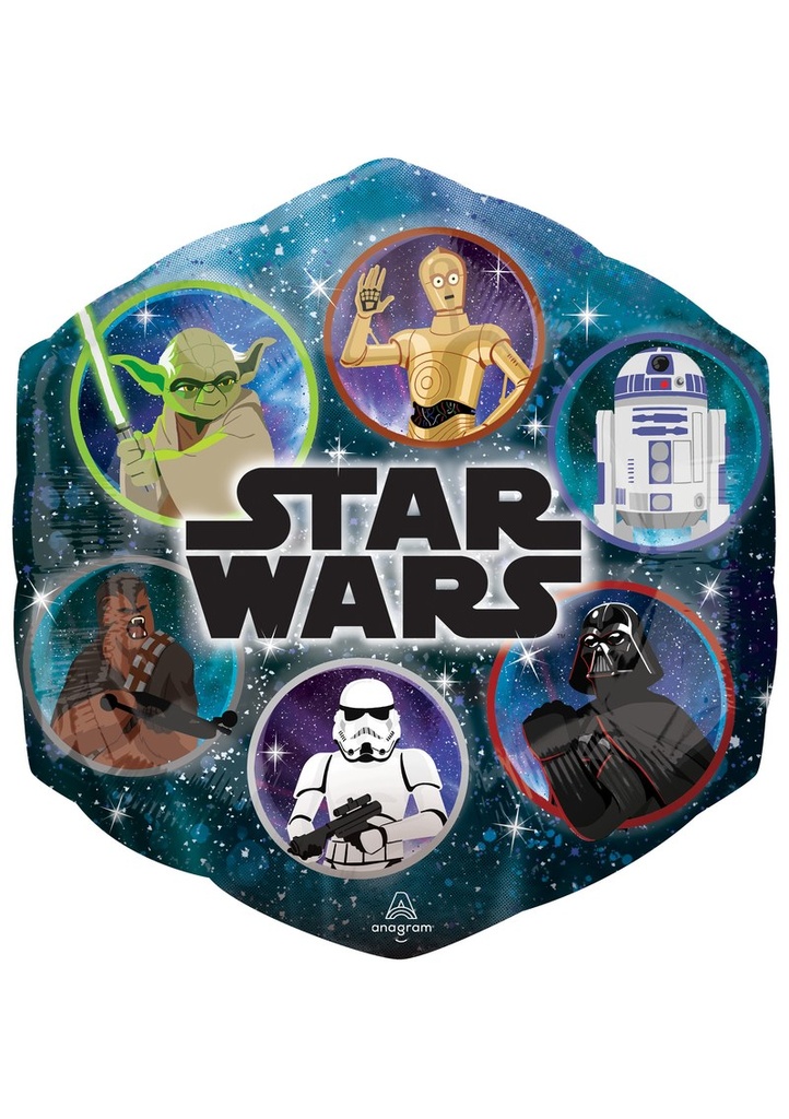 [4325301] Star Wars Galaxy SuperShape Foil Balloon - 55 x 58cm