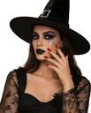 Red Nails With Glue - 12pcs
