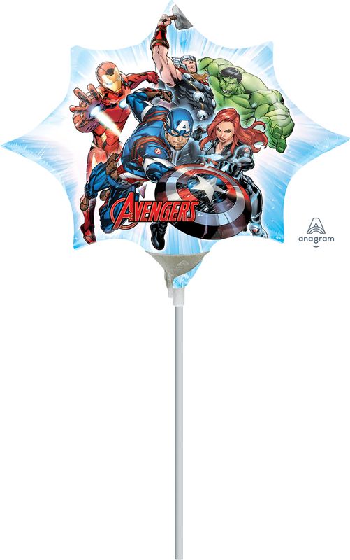 [3465802] Avengers Mini Air-Filled Foil Balloon 14" (23cm)