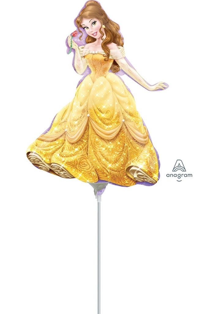 Princess Belle Mini Air-Filled Foil Balloon 14" (23cm)