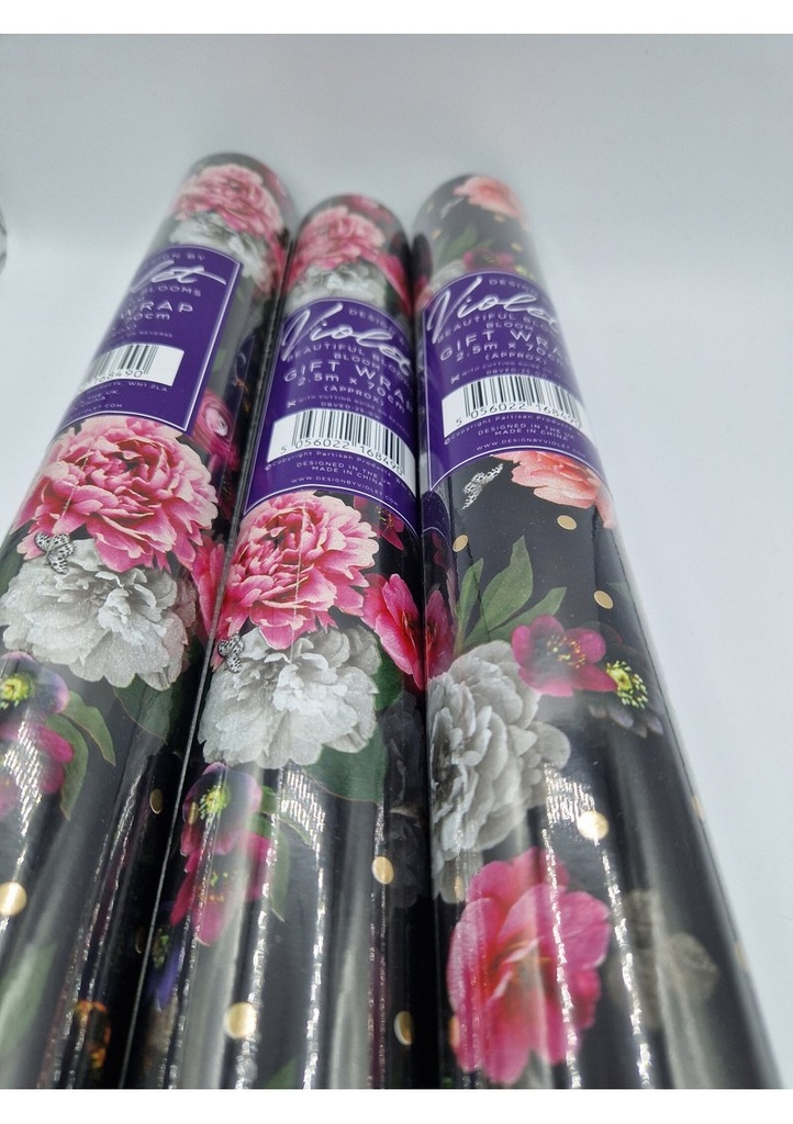 [16849] Wrapping Roll Flower Prints – 2.5m