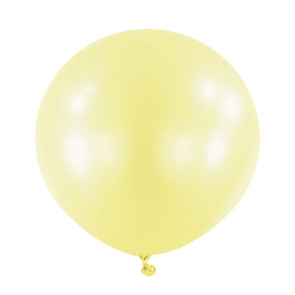 [4827775-1] Anagram Latex Balloon - Macaron Lemon  24" RND - 1pc