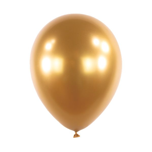 Anagram Latex Balloon - Satin Luxe™ Gold Sateen  11" RND - 50pcs