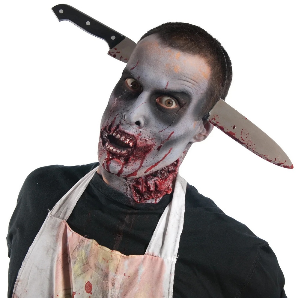 Halloween Headband With Zombie Knife