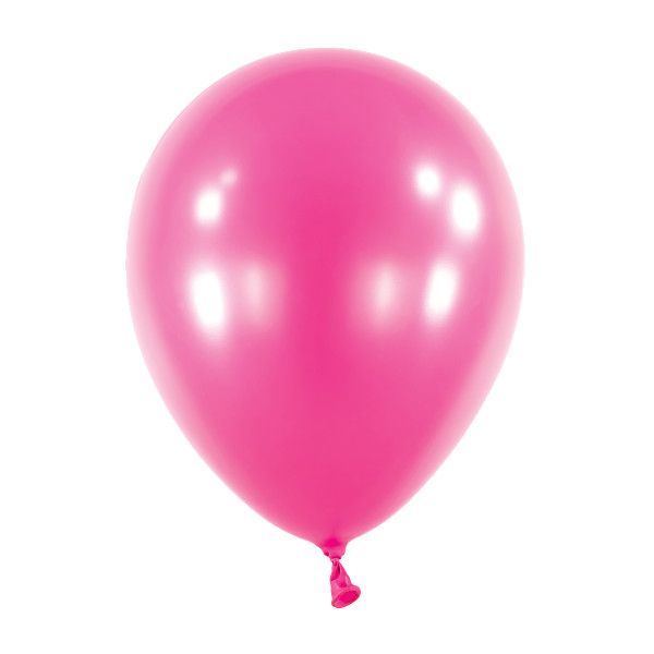 Anagram Latex Balloon - Metallic Hot Pink  11" RND - 50pcs