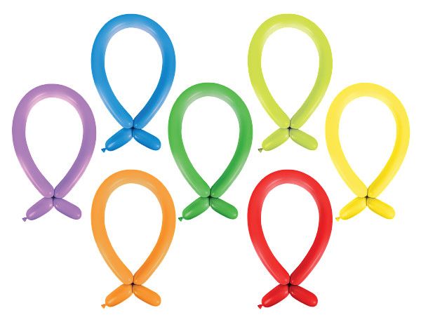 Anagram Modelling Balloon - Carnival Assortment  260 - 100pcs