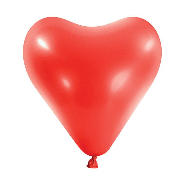 [4872675] Anagram Heart Latex Balloon - Standard Apple Red  12" HRT - 50pcs