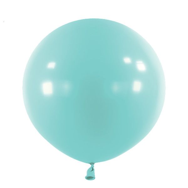 [4805875] Anagram Latex Balloon - Fashion Caribbean Blue  24" RND - 4pcs
