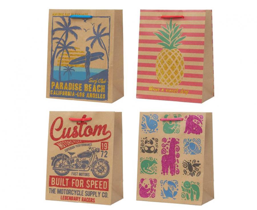 [TKB-40/1] Gift Bag XL 33x45.70x10.2cm Assorted Designs - 1pc