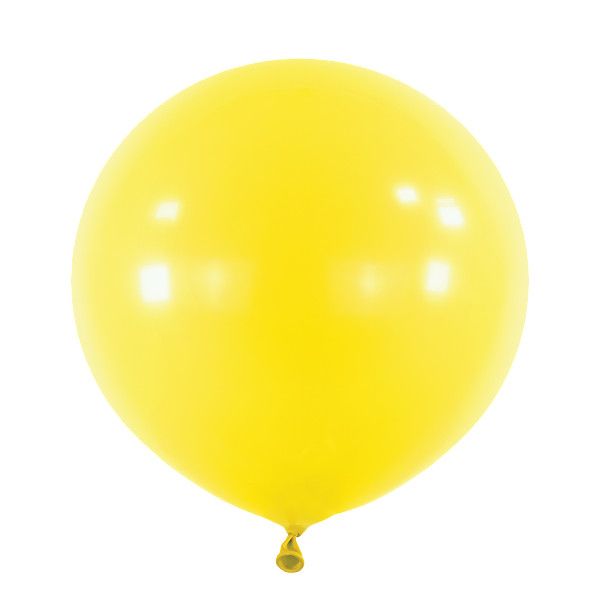 Anagram Latex Balloon - Standard Sunshine Yellow  24" RND - 4pcs