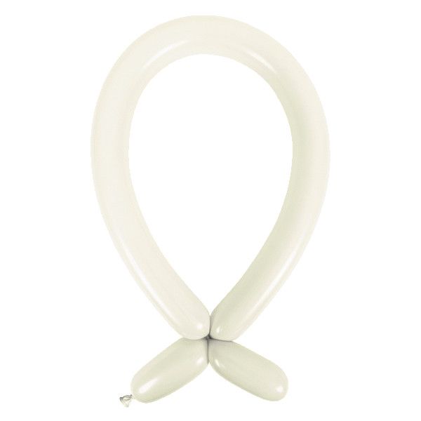 Anagram Modelling Balloon - Standard Frosty White  260 - 100pcs