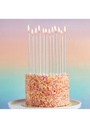 Silver Tall Skinny Wax Candles 12 Pack