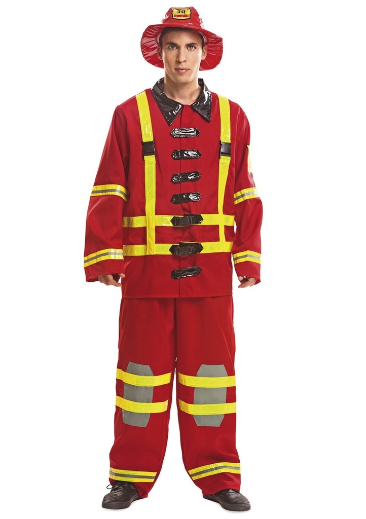 Fireman Firefighter Costume – Adult Size XXL