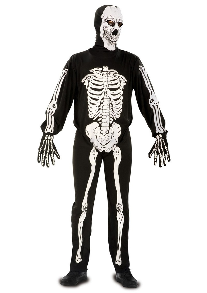 Mr Creepy Skeleton Costume – Adult Size XXL
